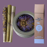 Blue lotus flower + blue lotus cone + blue lotus keef + blue lotus box